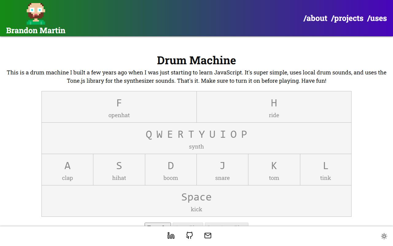 Drum Machine screenshot