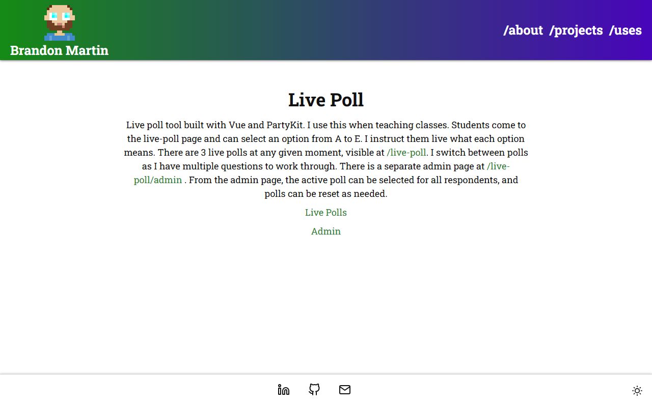 Live Poll screenshot