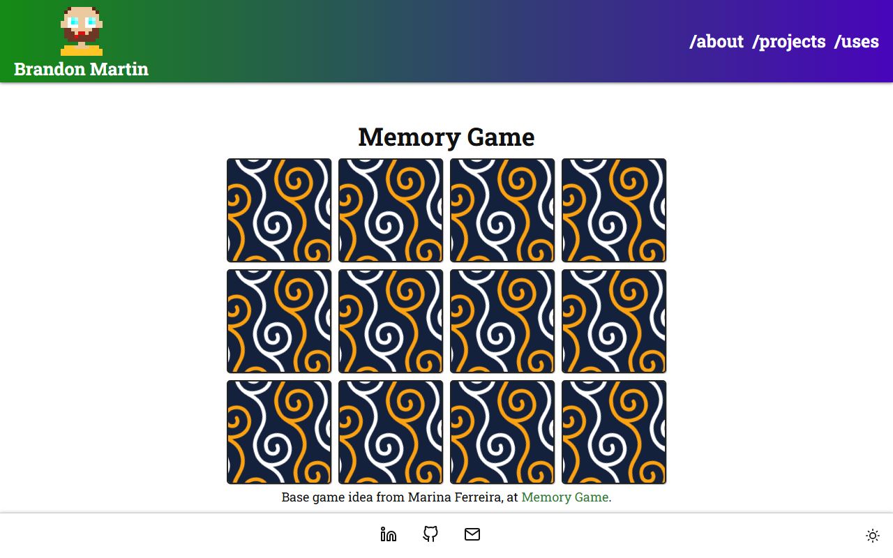 Memory screenshot